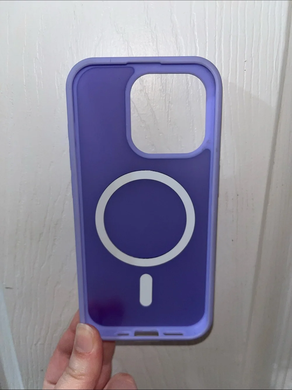 iPhone 14 Purple MagSafe-Compatible Soft Silicone Phone Case